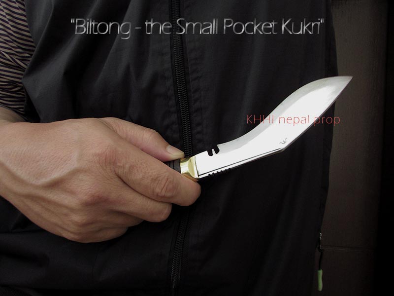 Biltong, a perfect pocket kukri knife