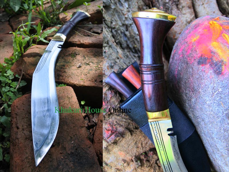 typical Sirupate khukuri's blade and handle