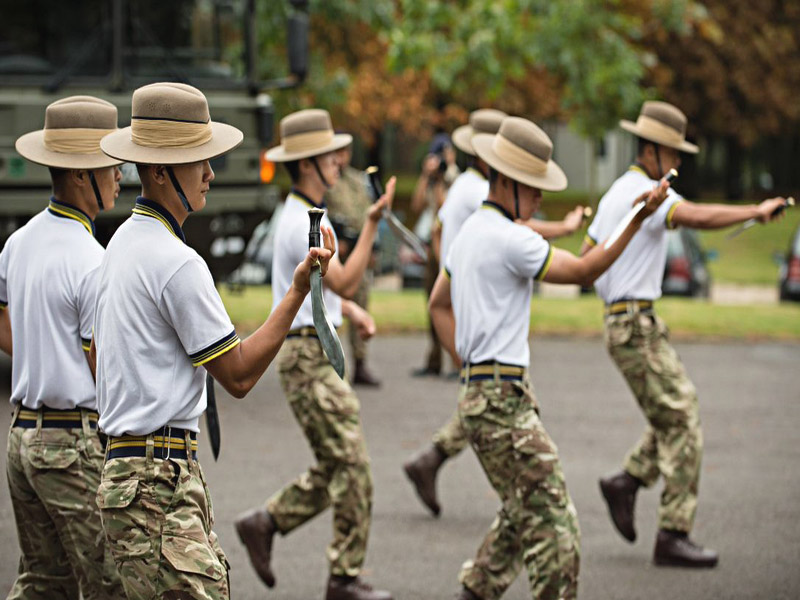 kukri training of gurkha army