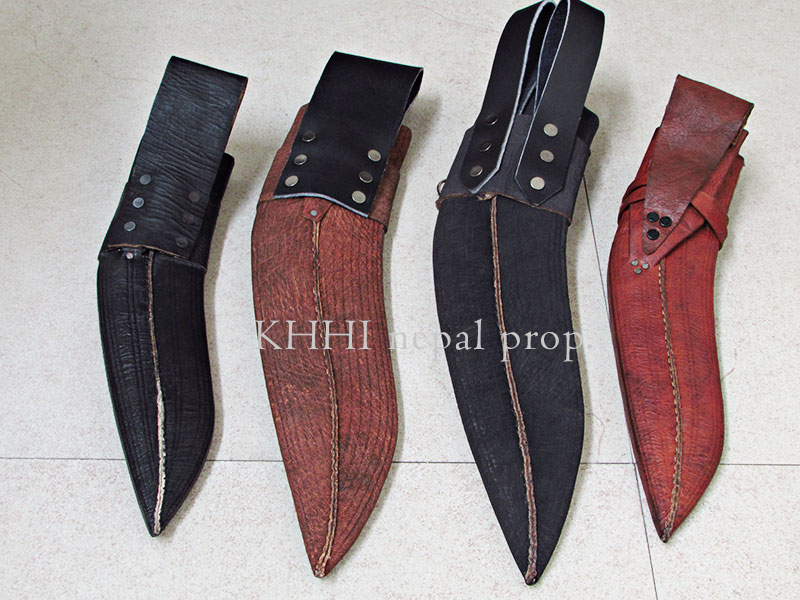 a rare found kukri sheath made from treated leather