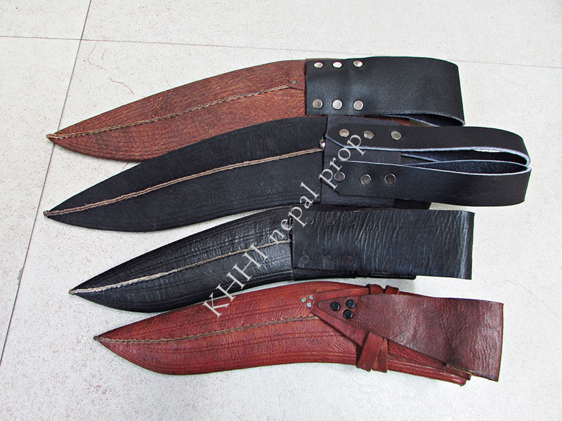 treated leather sheath for khukuri