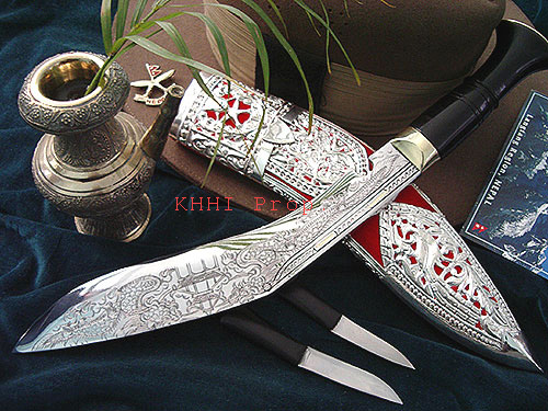 Silver Dragon Carved Khukuri (RARE)