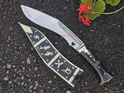 Nepal Dhankute Horn Khukuri (Ornate)