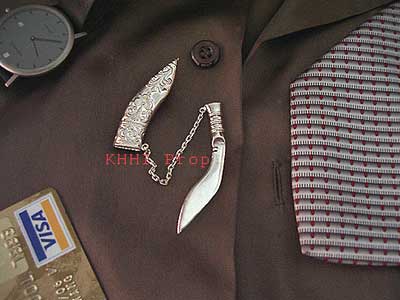 Khukuri Silver Tiepin (Gurkha Icon)