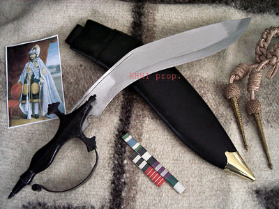 Kukri Machete, machete grande aislado en Foto de stock 2306461263