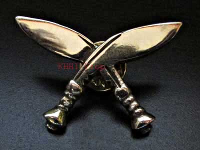 Cross Khukuri Cap Badge