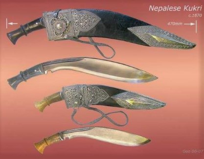 Vintage Nepalese kothimodas kukris