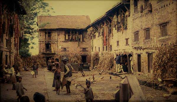 locality of bhaktapur (old photo)