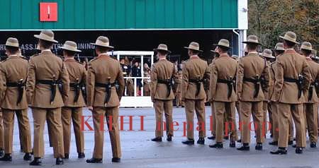 Khukri drill by Gurkhas