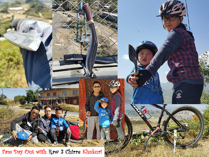 Family day out with the Raw 3 Chirre khukuri
